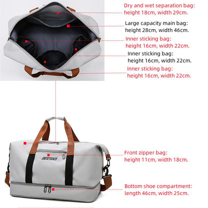 Men's Waterproof Gym Bag for Travel and Fitness